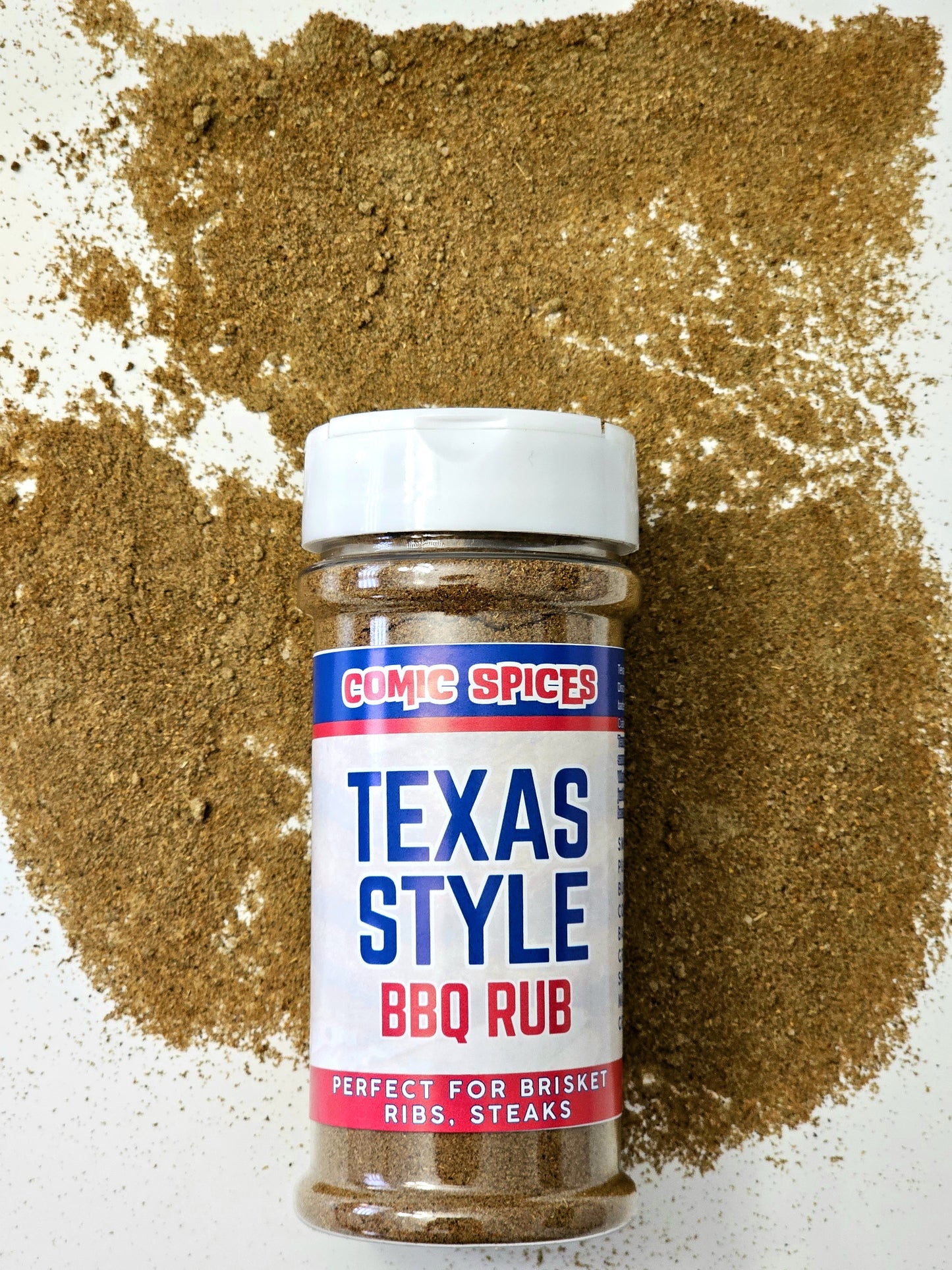 Texas Style BBQ Rub - Authentic Smoky Barbecue Seasoning for Ribs, Brisket, and Pulled Pork | Comic Spices