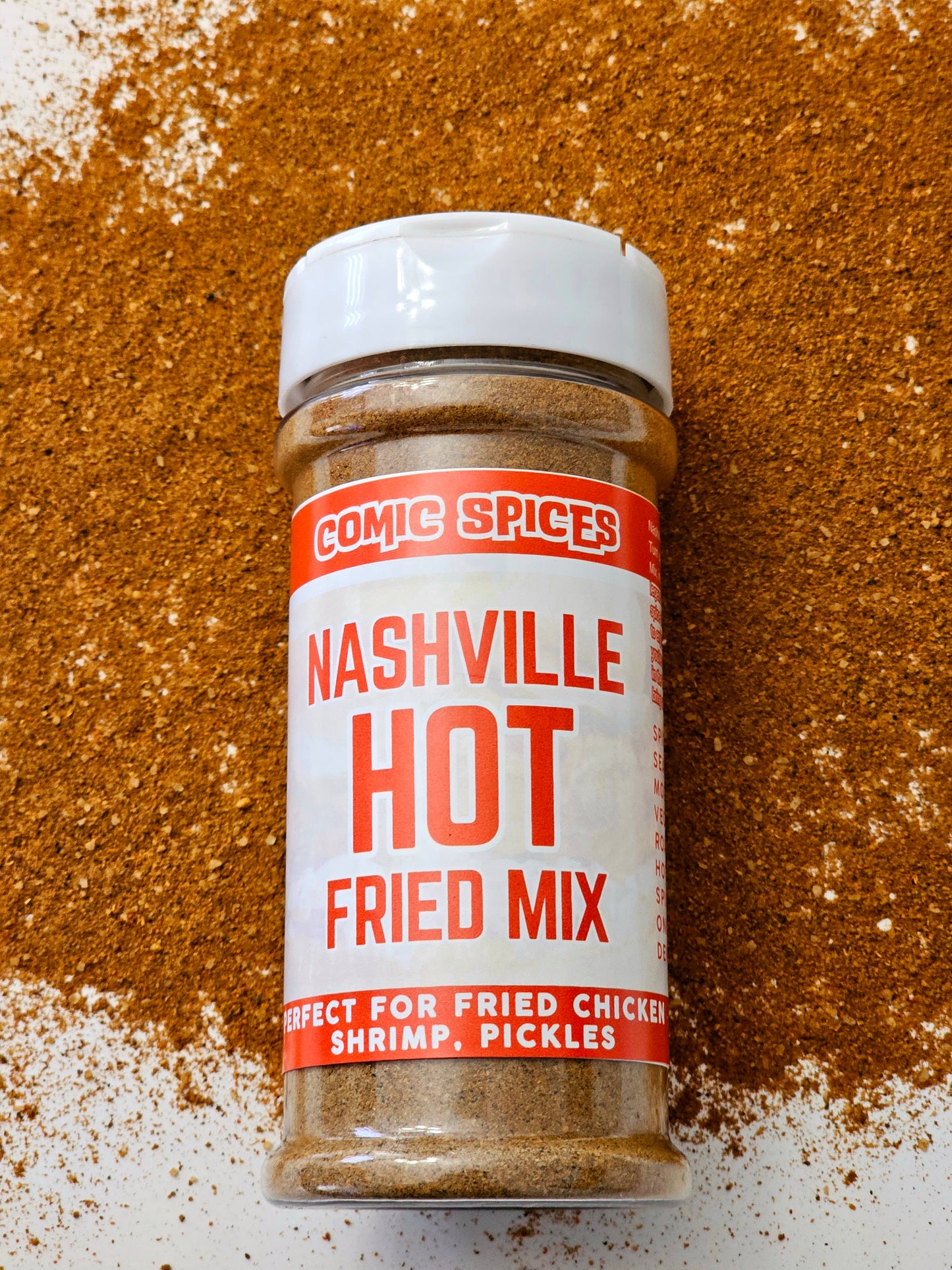 Nashville Hot Fried Mix - Spicy Chicken Seasoning, Perfect for Fries, Dips & Seafood | Comic Spices