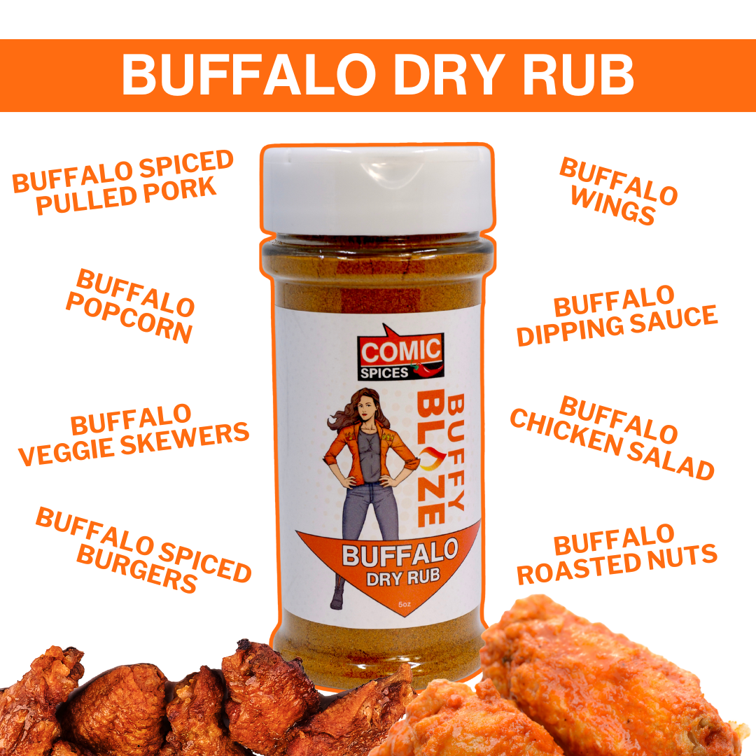 𝗕𝘂𝗳𝗳𝗮𝗹𝗼 𝗗𝗿𝘆 𝗥𝘂𝗯 - Seasoning Blend by Buffy Blaze - Gourmet Spices for Grilling, BBQ, Chicken, Pork, Vegetables