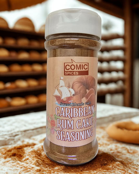Caribbean Rum Cake Seasoning | Tropical Spice Blend | Gourmet Baking Mix | Perfect for Cakes, Cookies, Desserts & More