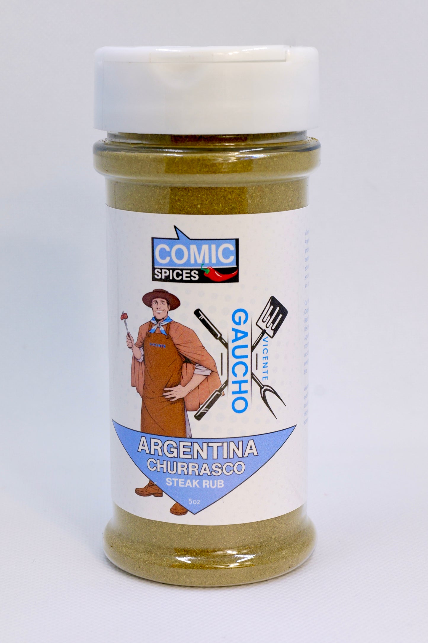 𝗔𝗿𝗴𝗲𝗻𝘁𝗶𝗻𝗮 𝗖𝗵𝘂𝗿𝗿𝗮𝘀𝗰𝗼 𝗦𝘁𝗲𝗮𝗸 𝗥𝘂𝗯 - Herbed style seasoning, for chimichurri sauce or marinade, perfect on beef, chicken, seafood, and veggies.